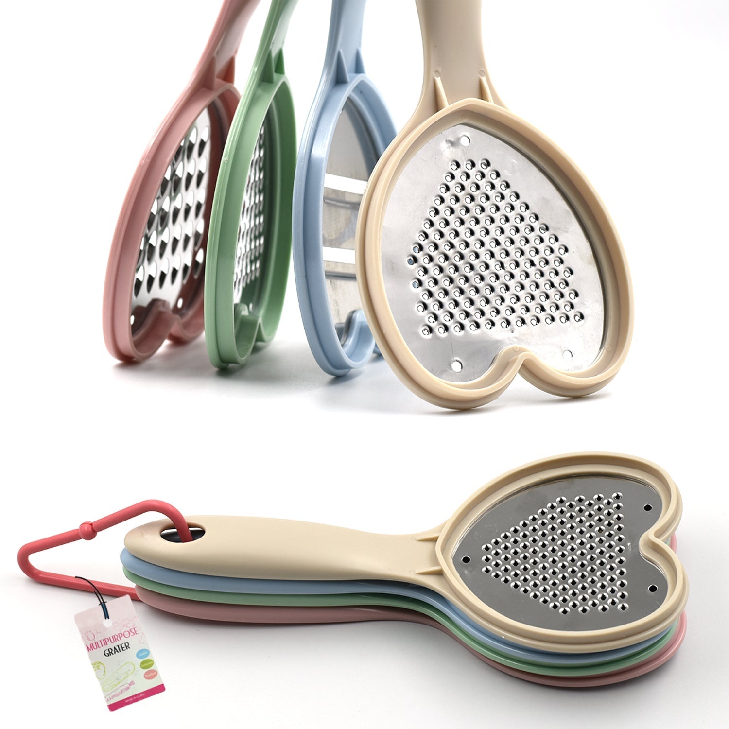 2587 Heart Grater Set and Heart Grater Slicer Used Widely for Grating and Slicing of Fruits, Vegetables, Cheese Etc. Including All Kitchen Purposes. 2587 Heart Grater Set and Heart Grater Slicer Used Widely for Grating and Slicing of Fruits, Vegetables, Cheese Etc. Including All Kitchen Purposes.